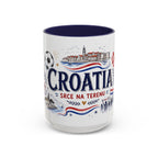 Croatia Soccer Coffee Mug | World Cup Fan Gift | Accent Color Ceramic 11oz 15oz Match Day Cup
