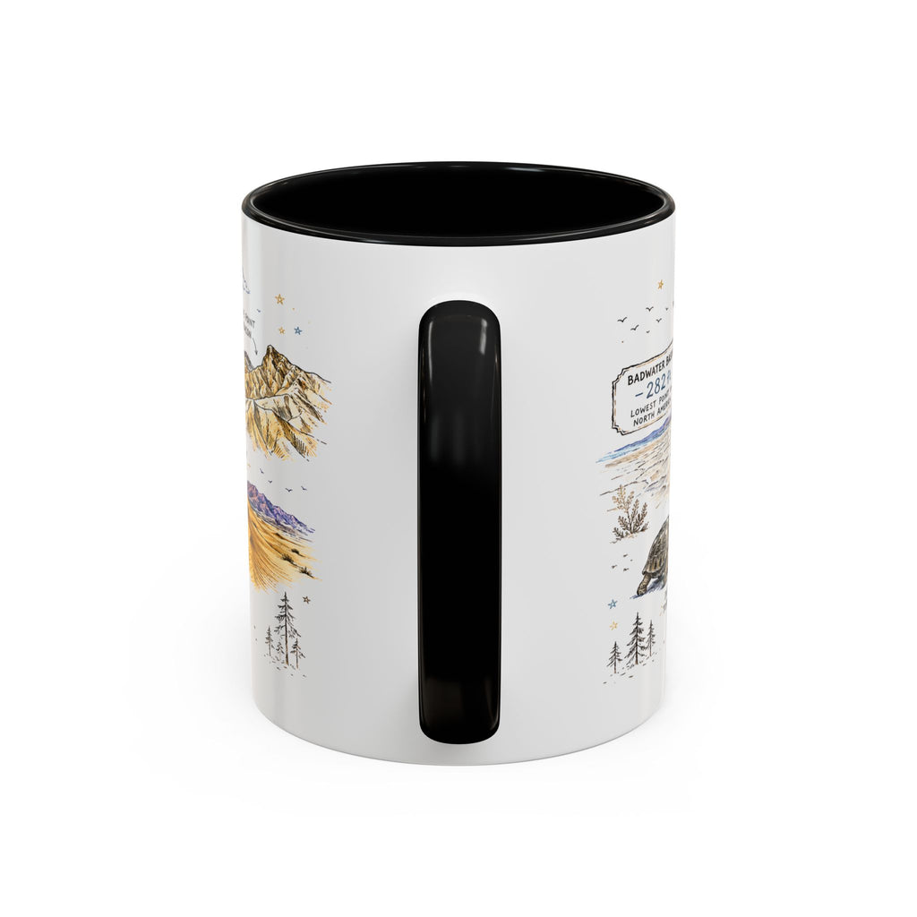 Death Valley National Park Coffee Mug | California Desert Hiking Camping Gift | Accent Color Ceramic 11oz 15oz