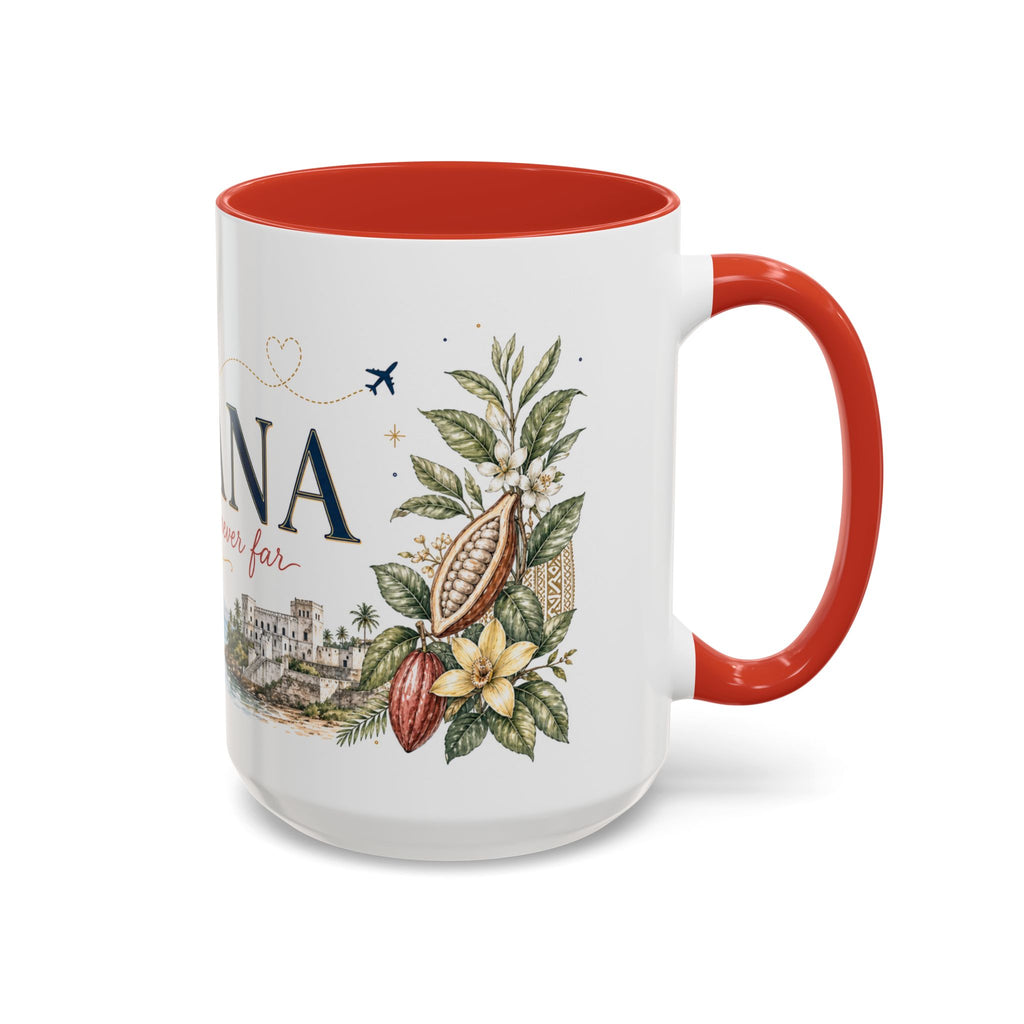 Ghana Home Country Mug | Moving Away Gift | Long Distance Friendship | 11 oz 15 oz Accent Mug