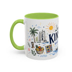 Kinshasa Coffee Mug | DR Congo Souvenir Travel Gift | Accent Color Ceramic 11oz 15oz