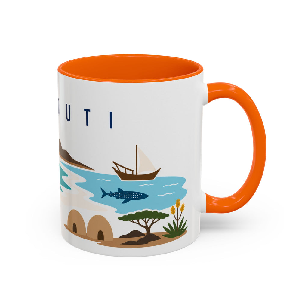 Djibouti Coffee Mug | Travel Souvenir Accent Mug | Country Gift Ceramic Cup 11oz 15oz