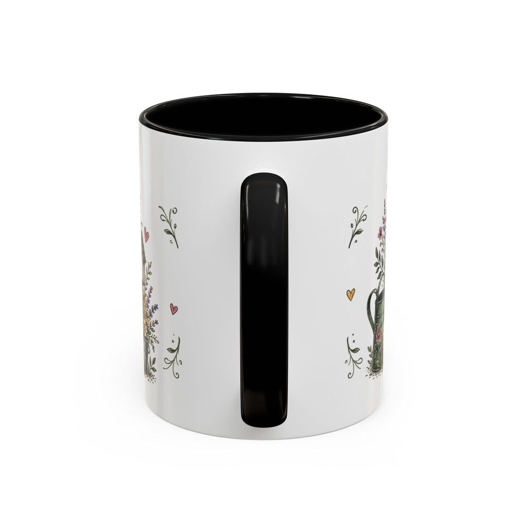 Grandma's Garden Of Love Coffee Mug | Gift From Grandkids | Accent Color Ceramic 11oz 15oz