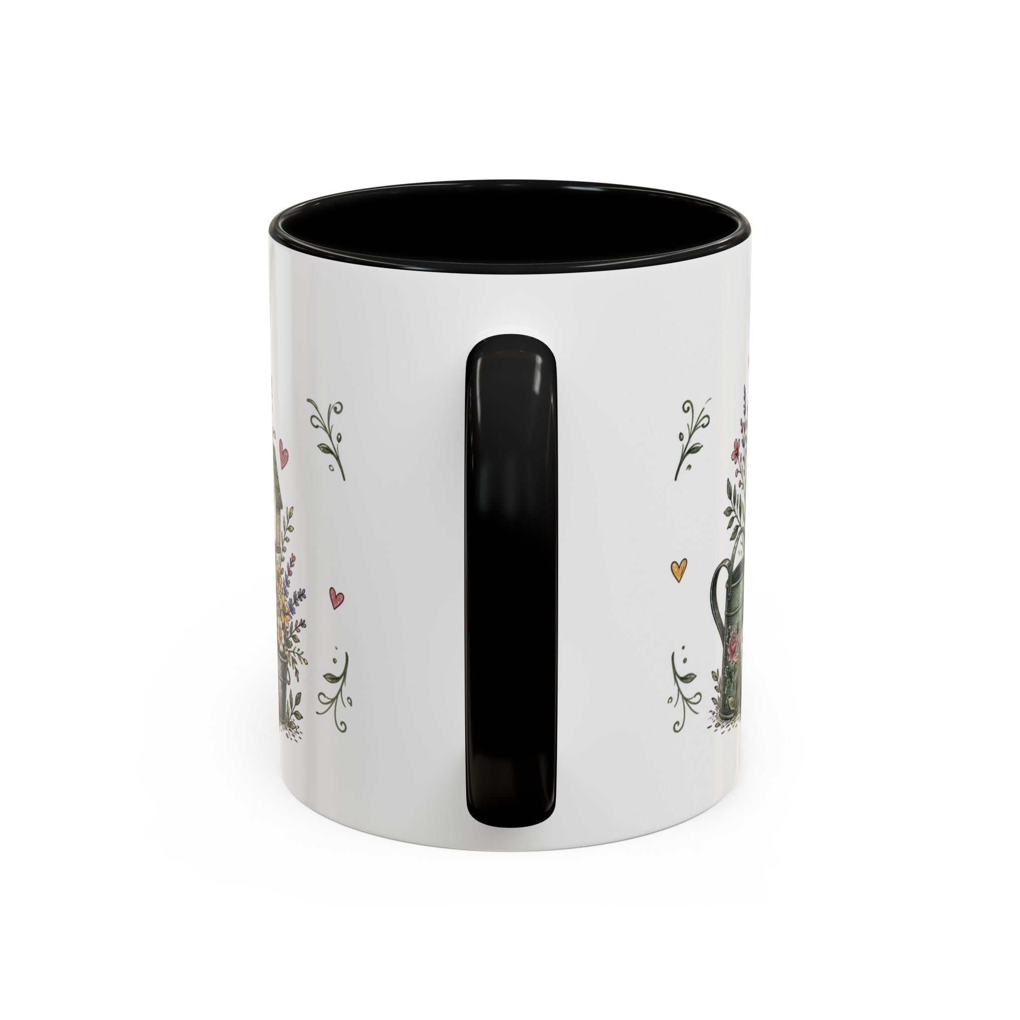 Grandma's Garden Of Love Coffee Mug | Gift From Grandkids | Accent Color Ceramic 11oz 15oz