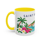 Saint Barthélemy Coffee Mug | Travel Souvenir Accent Mug | Country Gift Ceramic Cup 11oz 15oz