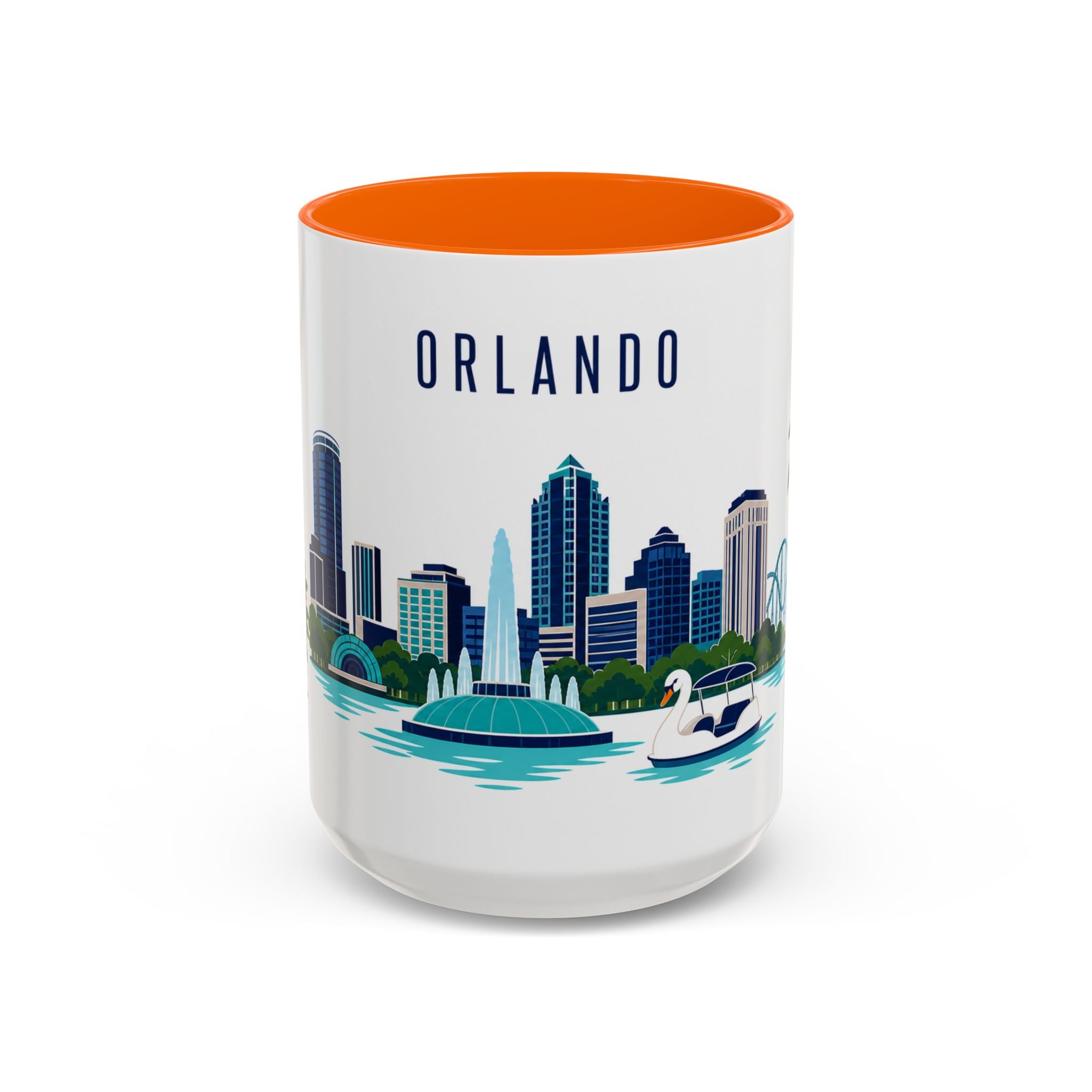 Orlando Coffee Mug | United States Travel Souvenir | Porcelain Decal City Gift | 11oz 15oz Accent Mug