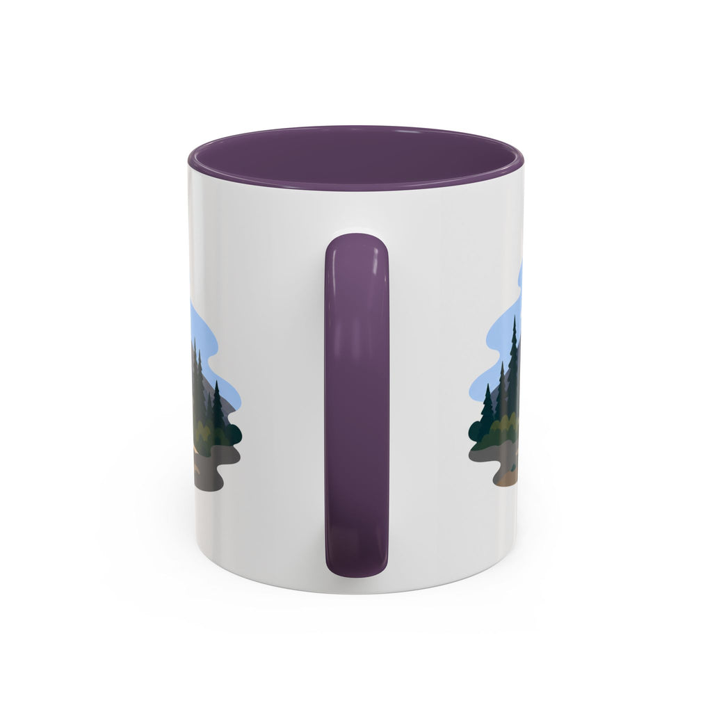 Lassen Volcanic National Park Coffee Mug | Solid Color Block Park Souvenir | 11oz 15oz Accent Mug