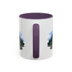 Lassen Volcanic National Park Coffee Mug | Solid Color Block Park Souvenir | 11oz 15oz Accent Mug