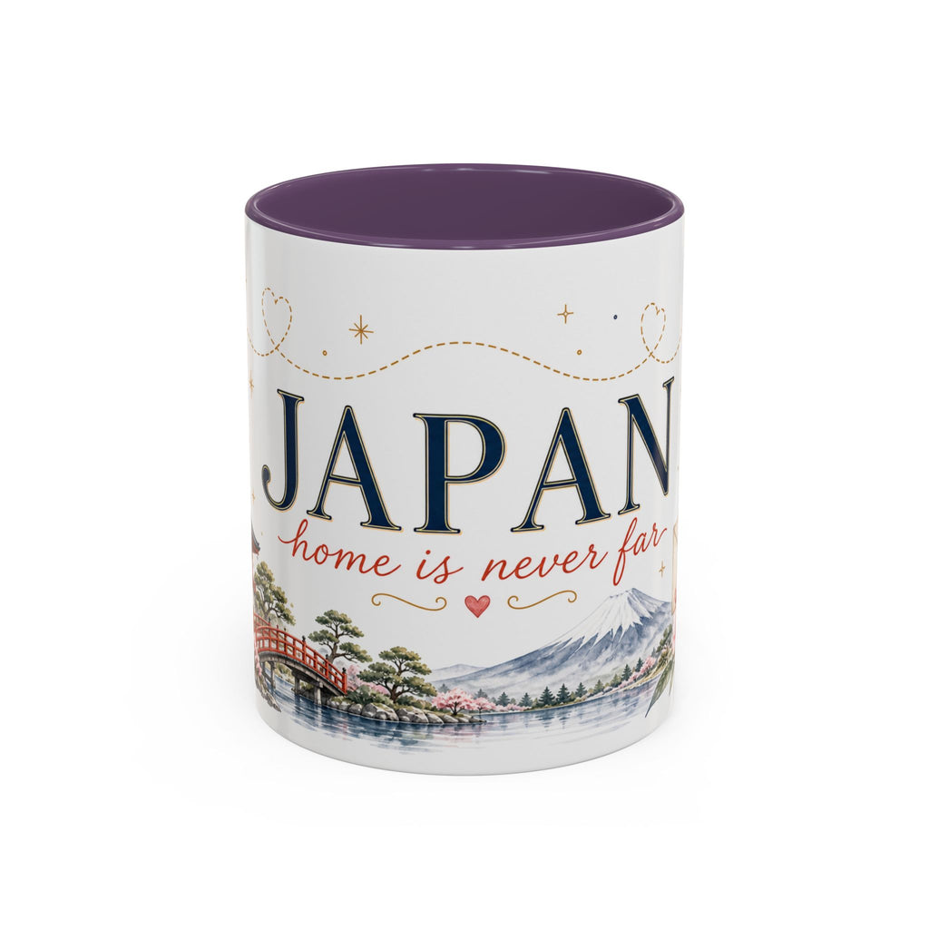 Japan Home Country Mug | Moving Away Gift | Long Distance Friendship | 11 oz 15 oz Accent Mug