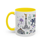 Mexico City Coffee Mug | Mexico Souvenir Travel Gift | Accent Color Ceramic 11oz 15oz
