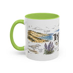 Indiana Dunes National Park Coffee Mug | Indiana Lake Michigan Beach Gift | Accent Color Ceramic 11oz 15oz