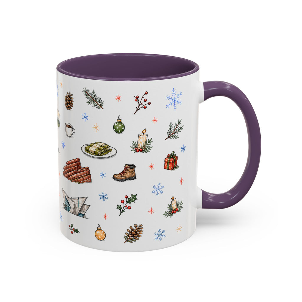 Denver Christmas Mug | Watercolor City Souvenir, Holiday Travel Gift (11oz/15oz)