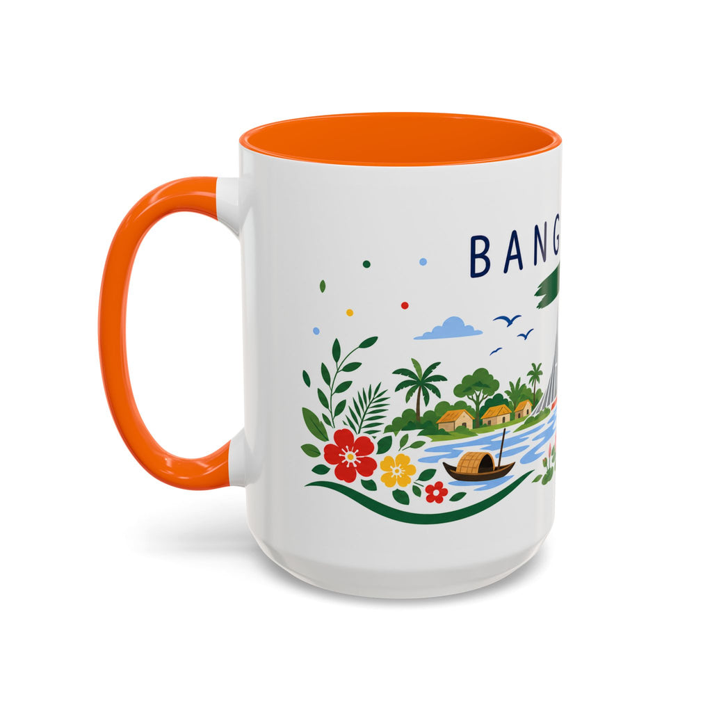 Bangladesh Coffee Mug | Travel Souvenir Accent Mug | Country Gift Ceramic Cup 11oz 15oz