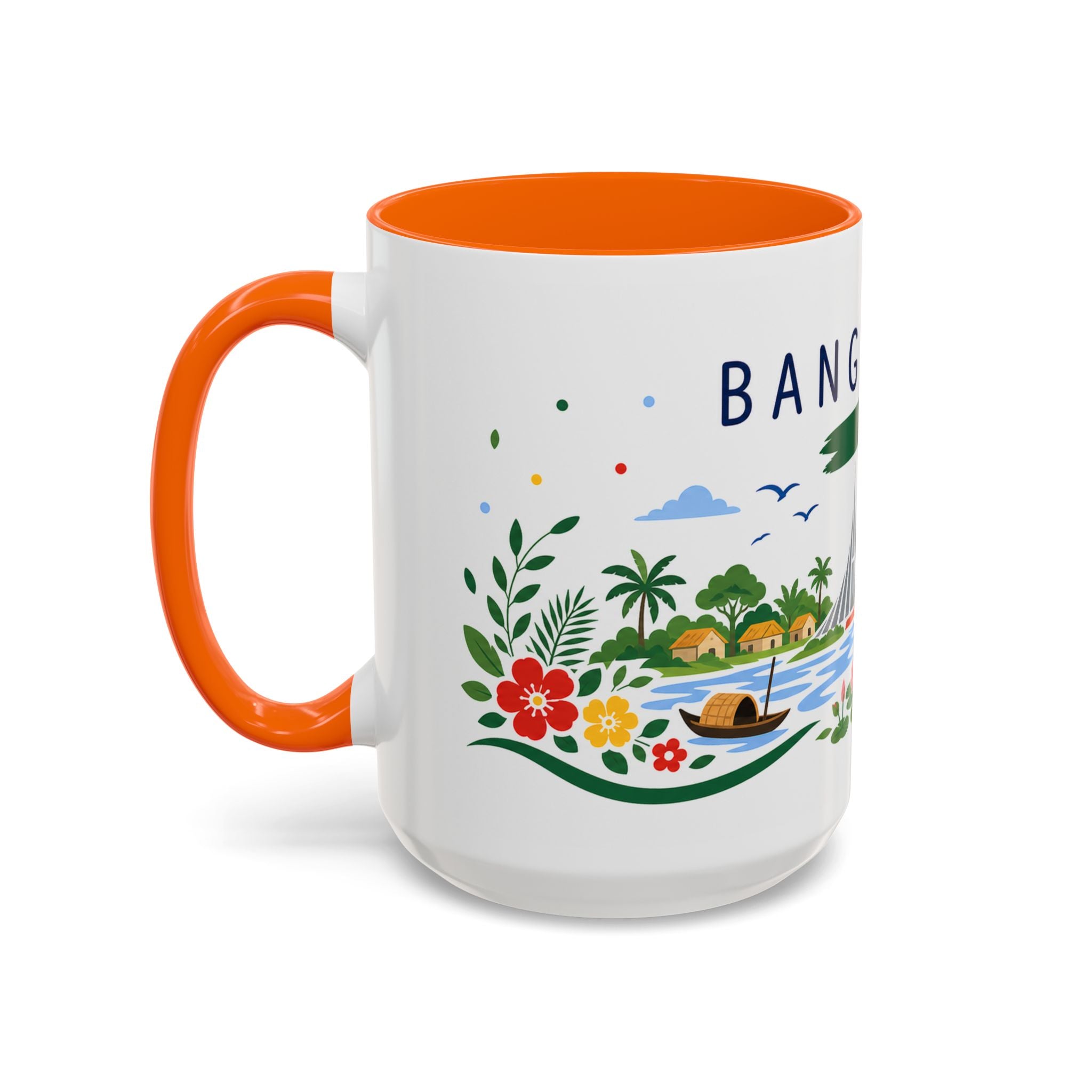 Bangladesh Coffee Mug | Travel Souvenir Accent Mug | Country Gift Ceramic Cup 11oz 15oz