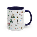 Los Angeles Christmas Mug | Watercolor City Souvenir | Ceramic Coffee Cup (11oz or 15oz)