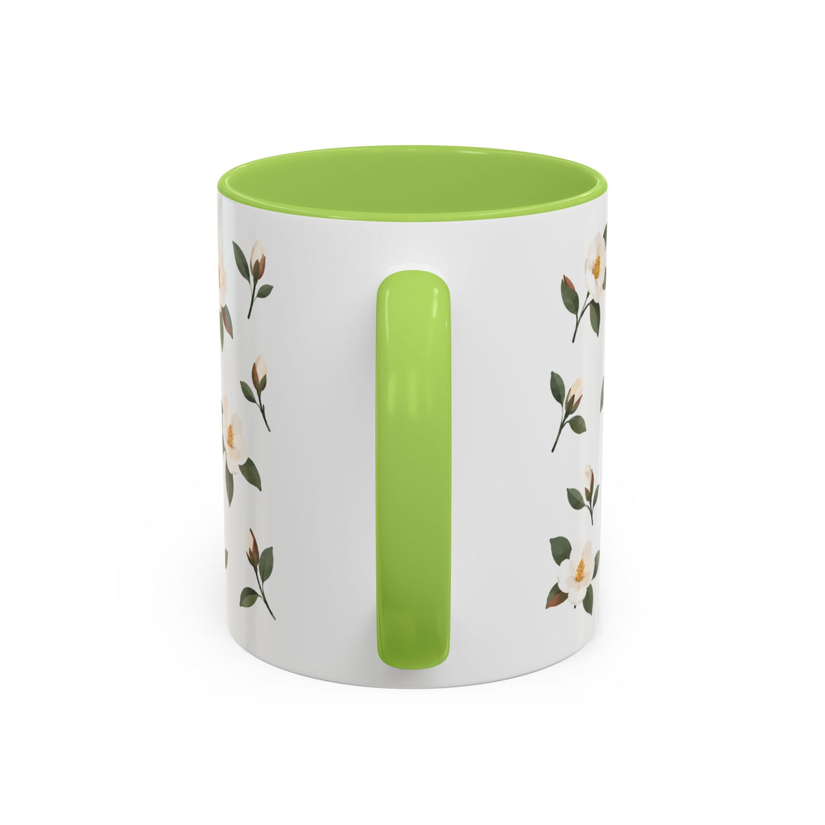 Louisiana Magnolia Mug, State Flower Floral Coffee Cup, 11oz Botanical Gift