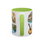Coimbra Illustrated Travel Mug | City Souvenir Accent Coffee Mug | 11oz 15oz Ceramic Cup