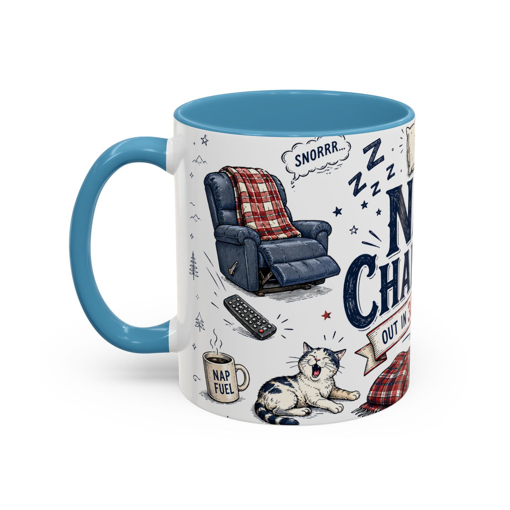 Nap Champion Coffee Mug | Father's Day Gift for Dad | Accent Color Ceramic 11oz 15oz