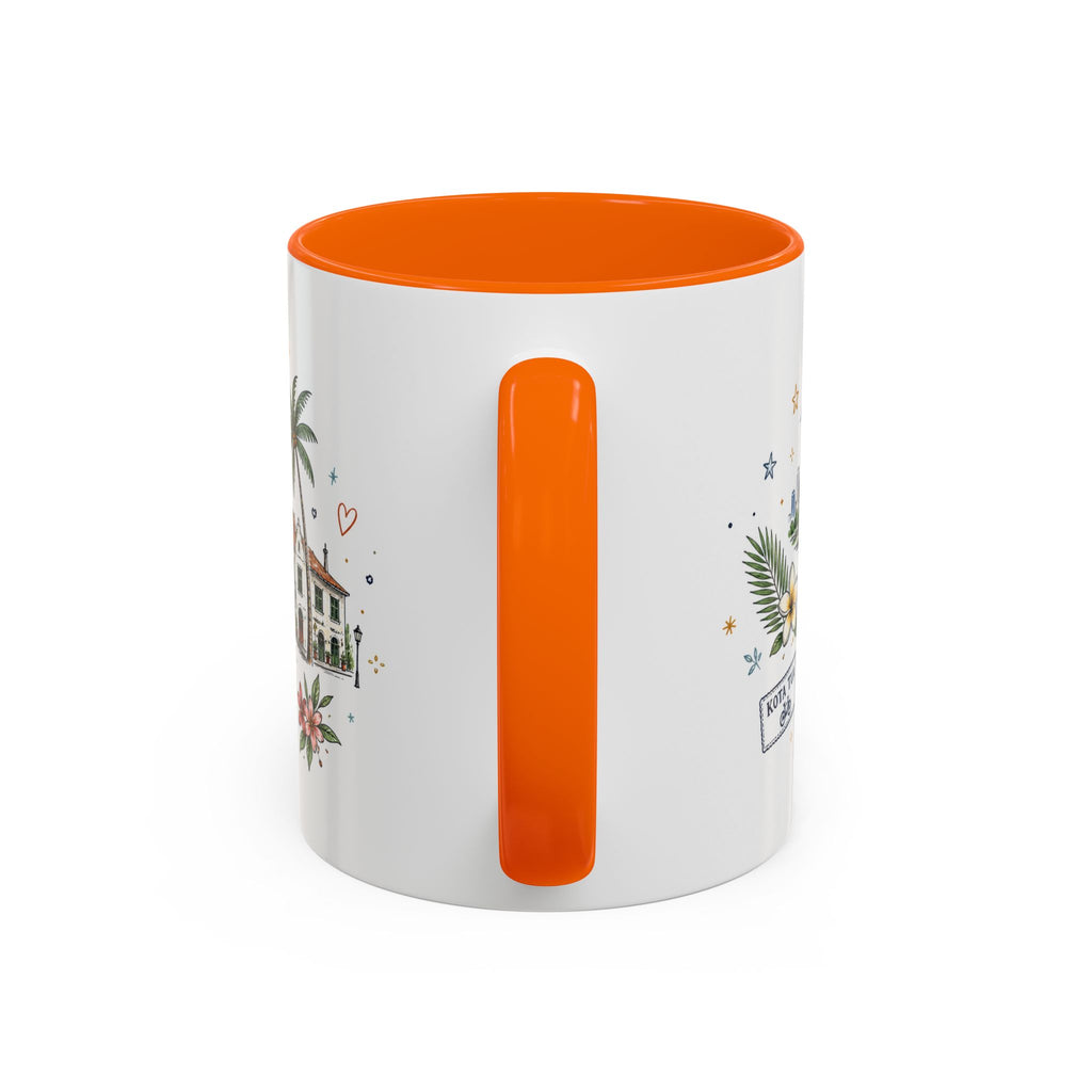Jakarta Coffee Mug | Indonesia Souvenir Travel Gift | Accent Color Ceramic 11oz 15oz