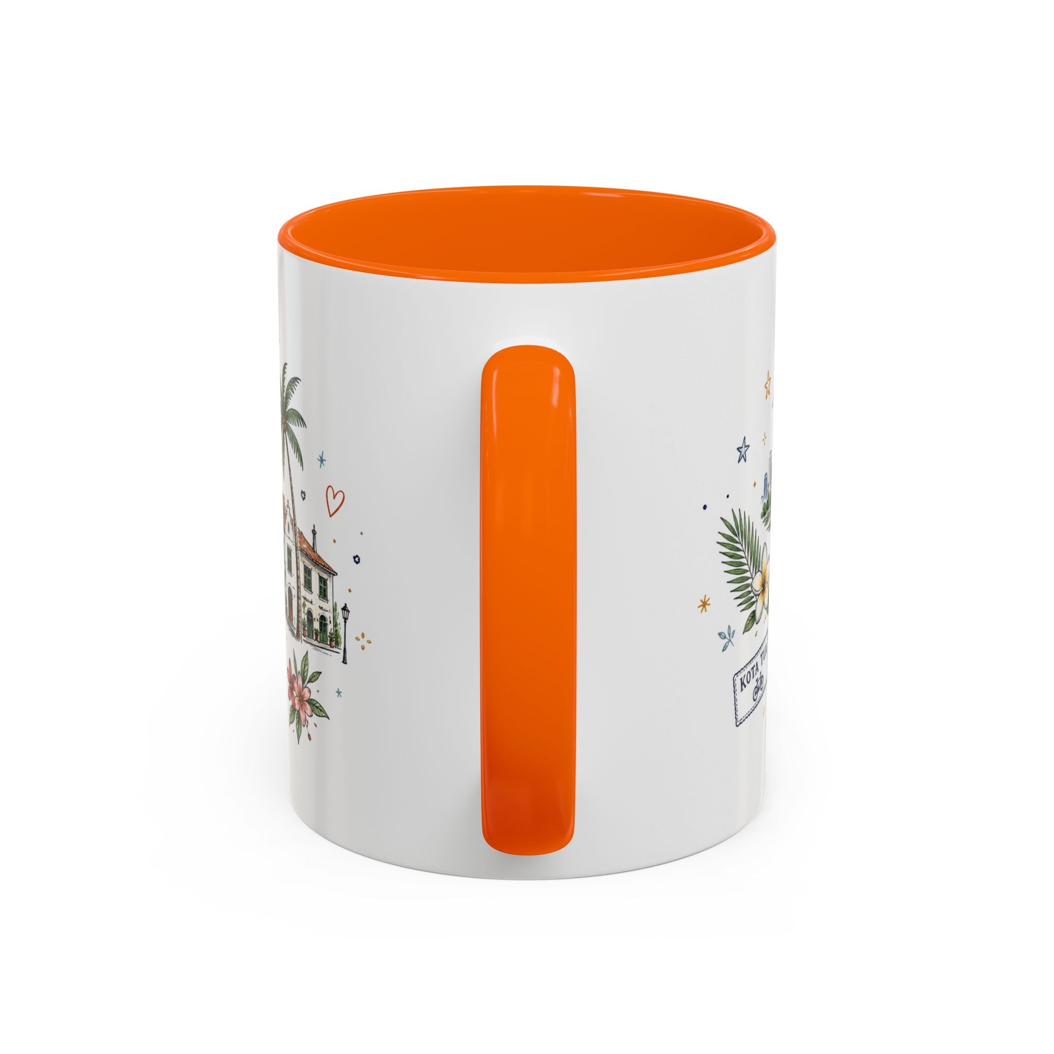 Jakarta Coffee Mug | Indonesia Souvenir Travel Gift | Accent Color Ceramic 11oz 15oz