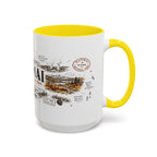 Katmai National Park Coffee Mug | Alaska Bear Watching Wildlife Gift | Accent Color Ceramic 11oz 15oz