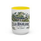 Ella Highlands Mug, Sri Lanka Travel Souvenir, Bucket List Gift, Accent Ceramic Coffee Mug 11oz 15oz