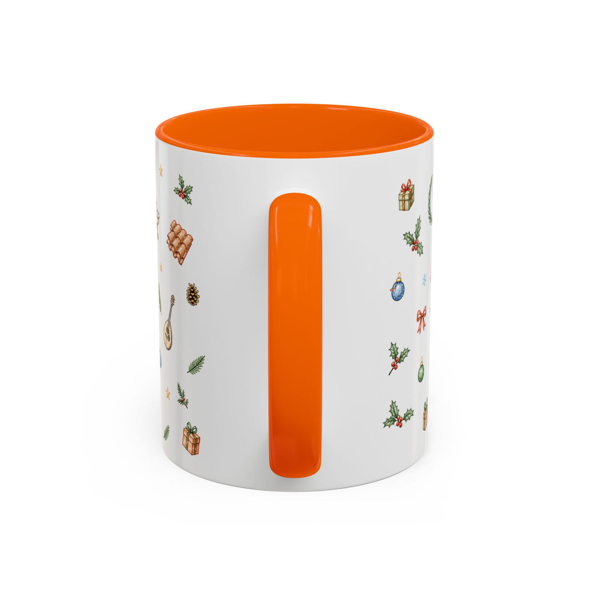 Rome Christmas Mug | Watercolor City Souvenir | Ceramic Coffee Cup