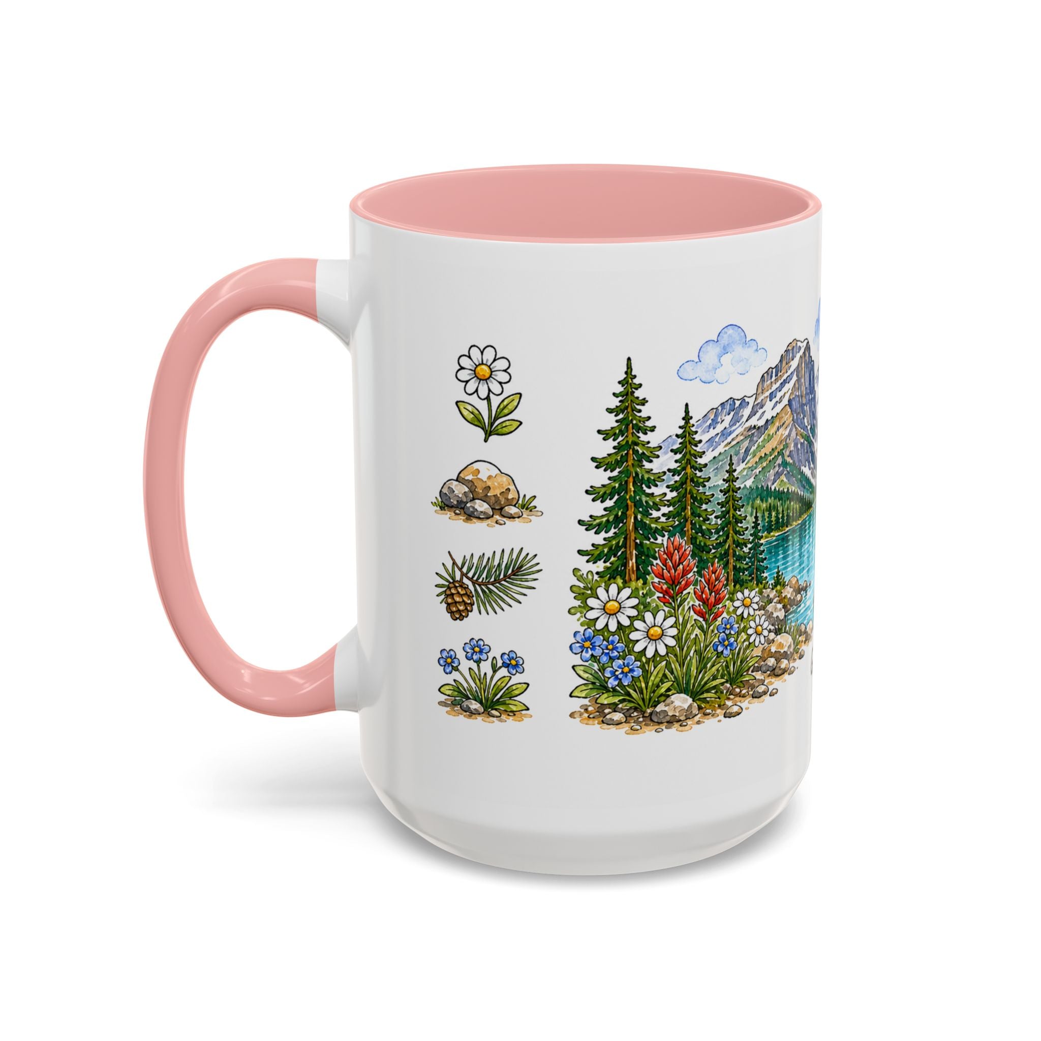 Glacier National Park Mug | US Travel Souvenir Accent Coffee Mug | 11oz 15oz Ceramic Cup