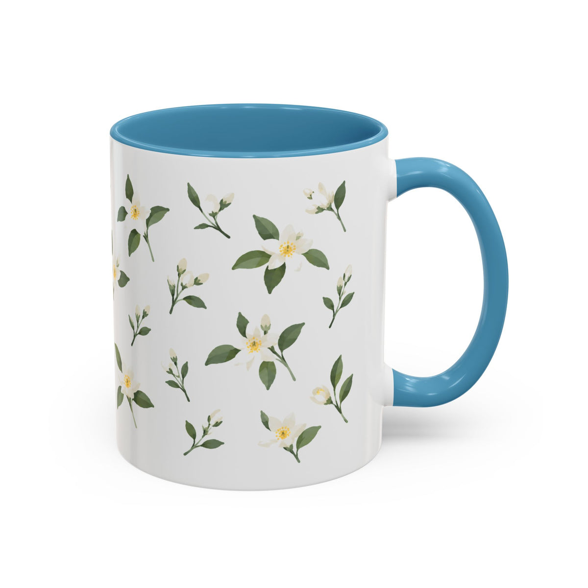 Florida Orange blossom Mug, State Flower Floral Coffee Cup, 11oz Botanical Gift
