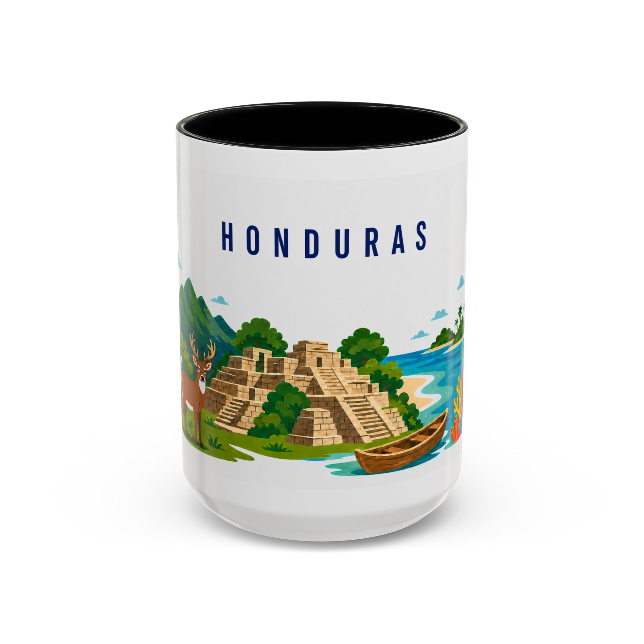 Honduras Coffee Mug | Travel Souvenir Accent Mug | Country Gift Ceramic Cup 11oz 15oz