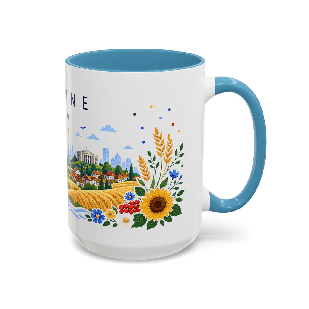 Ukraine Coffee Mug | Travel Souvenir Accent Mug | Place Gift Ceramic Cup 11oz 15oz