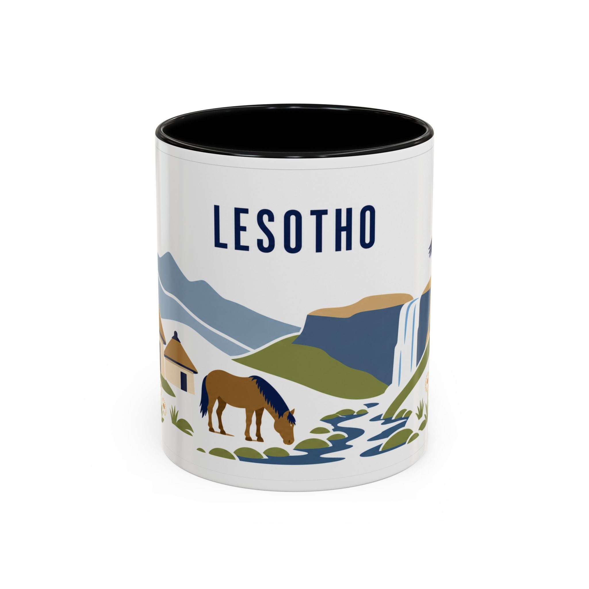 Lesotho Coffee Mug | Travel Souvenir Accent Mug | Country Gift Ceramic Cup 11oz 15oz