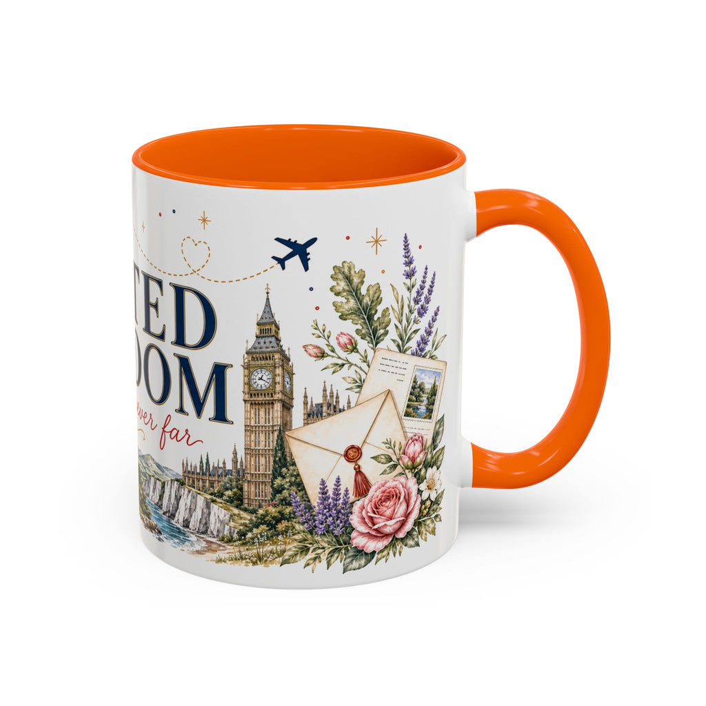 United Kingdom Home Country Mug | Moving Away Gift | Long Distance Friendship | 11 oz 15 oz Accent Mug