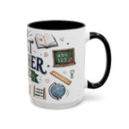 Best Teacher Ever Coffee Mug | Teacher Appreciation Gift | Accent Color Ceramic 11oz 15oz
