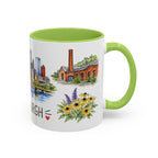 Pittsburgh Illustrated Travel Mug | City Souvenir Accent Coffee Mug | 11oz 15oz Ceramic Cup