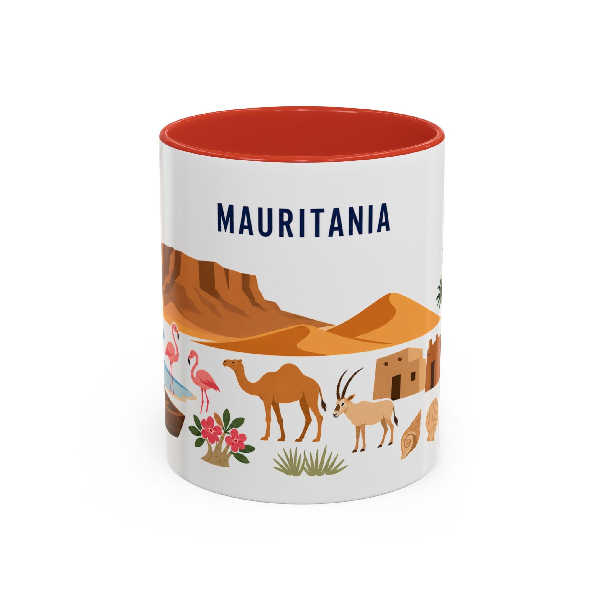 Mauritania Coffee Mug | Travel Souvenir Accent Mug | Country Gift Ceramic Cup 11oz 15oz