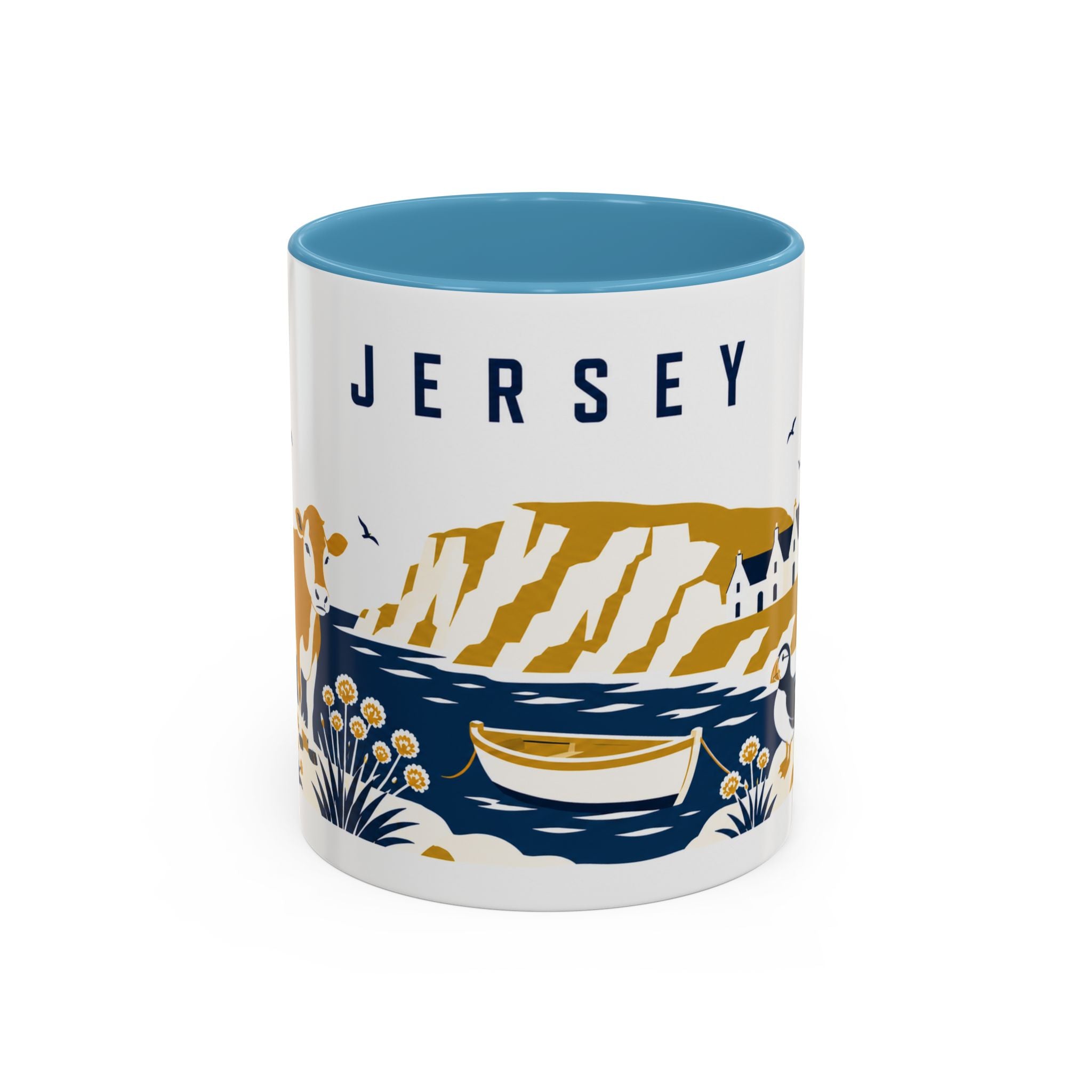 Jersey Coffee Mug | Travel Souvenir Accent Mug | Country Gift Ceramic Cup 11oz 15oz
