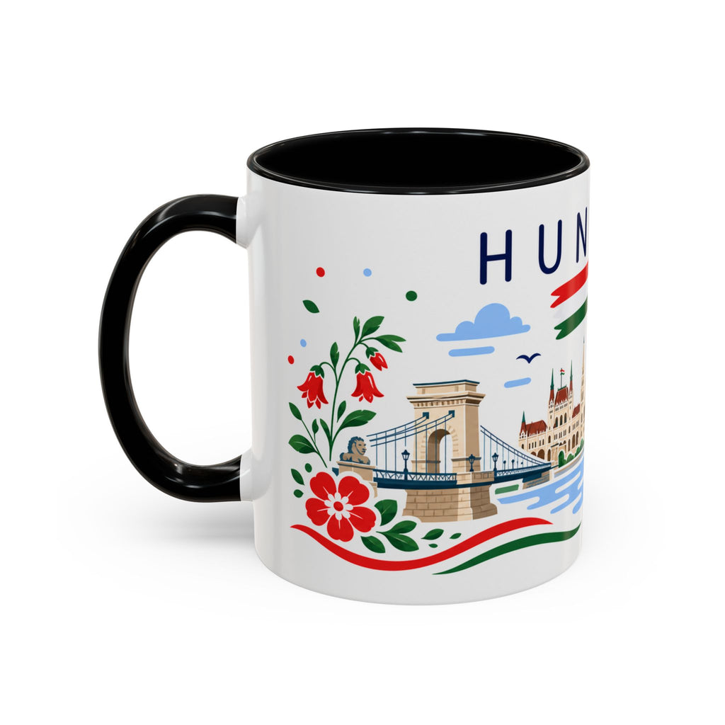Hungary Coffee Mug | Travel Souvenir Accent Mug | Country Gift Ceramic Cup 11oz 15oz