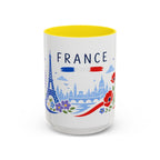 France Coffee Mug | Travel Souvenir Accent Mug | Country Gift Ceramic Cup 11oz 15oz