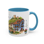 Kaysersberg Illustrated Travel Mug | France Souvenir Accent Coffee Mug | 11oz 15oz Ceramic Cup