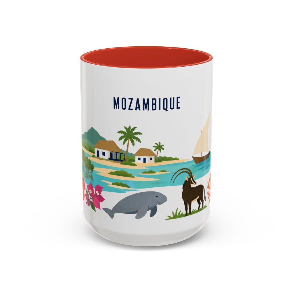 Mozambique Home Country Mug | Moving Away Gift | Long Distance Friendship | 11 oz 15 oz Accent Mug