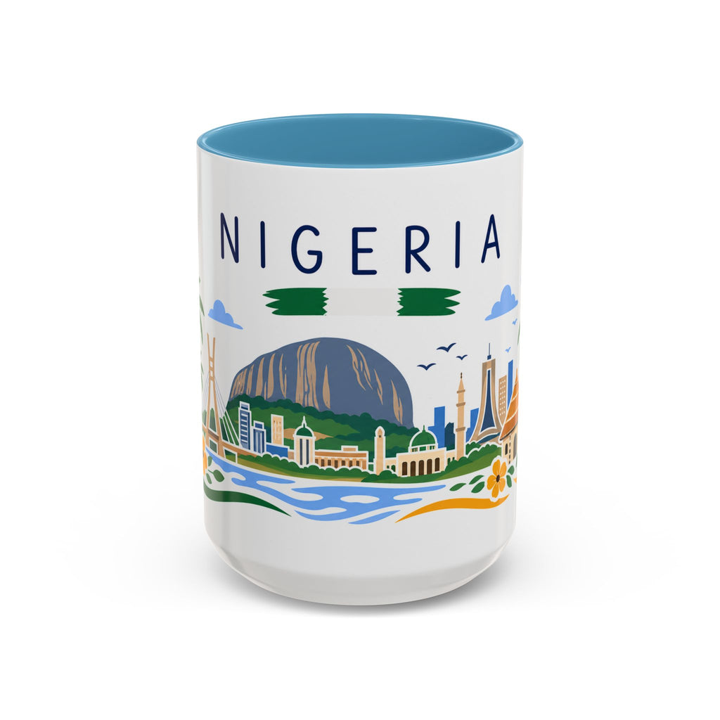 Nigeria Coffee Mug | Travel Souvenir Accent Mug | Country Gift Ceramic Cup 11oz 15oz
