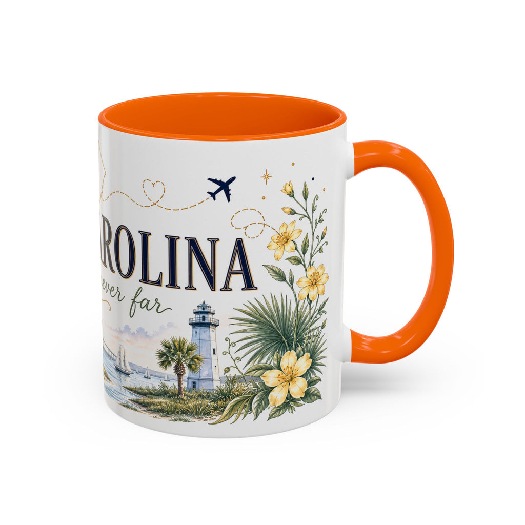 South Carolina State Mug | Botanical Map Accent Cup (11oz 15oz)