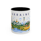 Ukraine Coffee Mug | Travel Souvenir Accent Mug | Place Gift Ceramic Cup 11oz 15oz