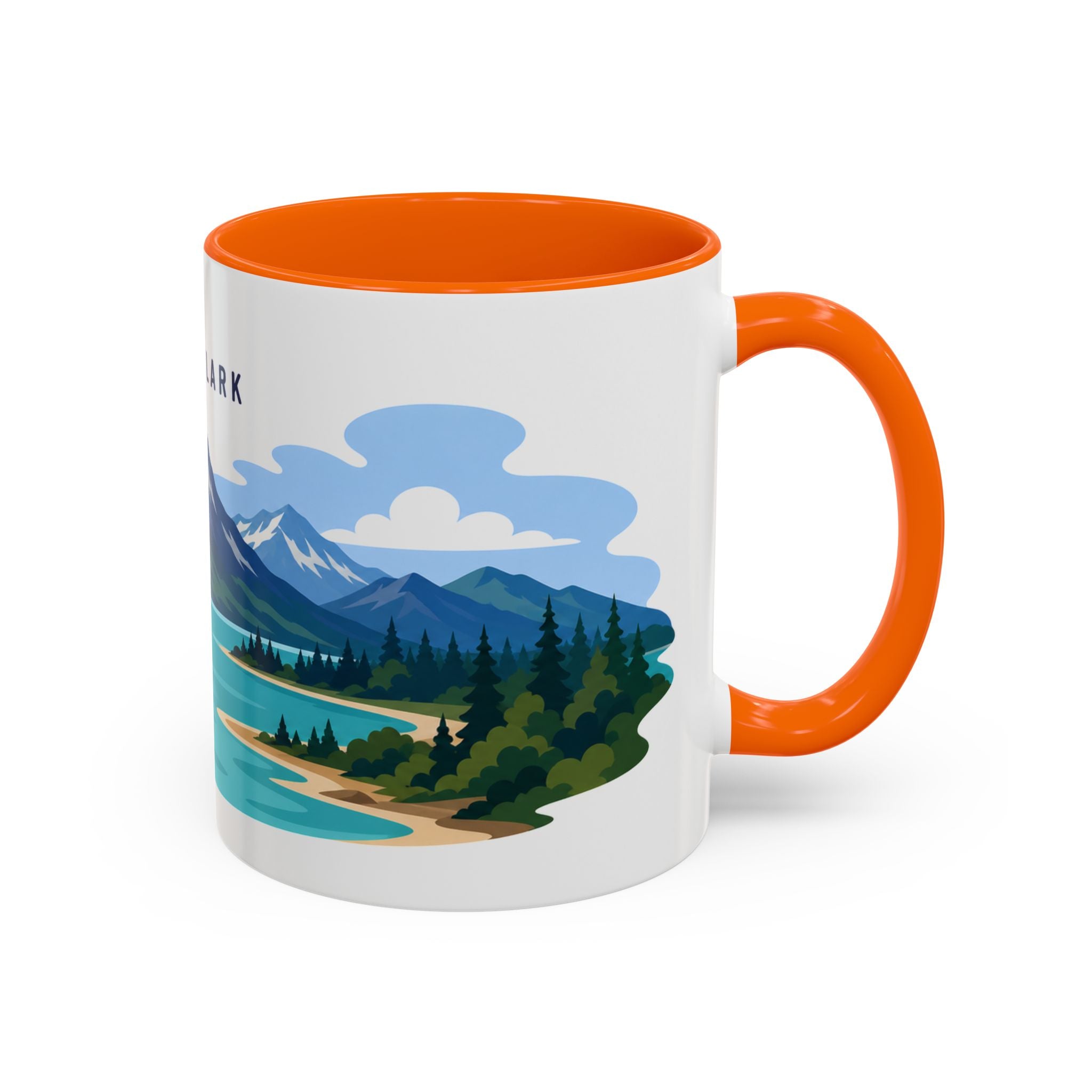 Lake Clark National Park Coffee Mug | Solid Color Block Park Souvenir | 11oz 15oz Accent Mug
