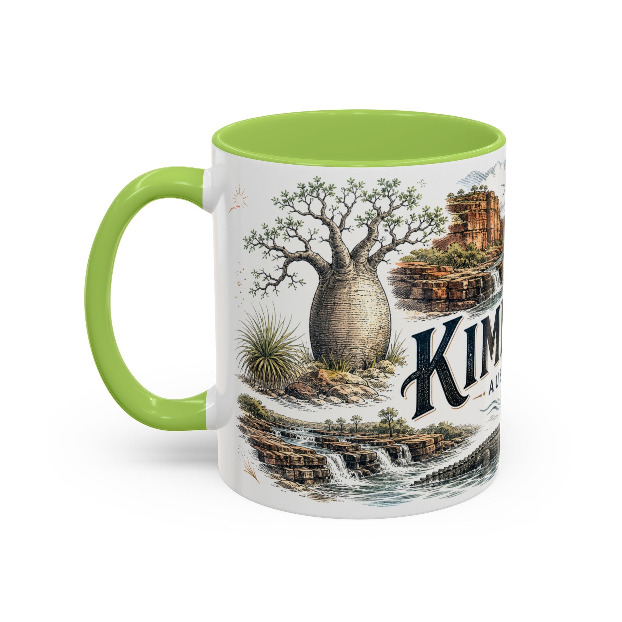 Kimberley Mug, Australia Travel Souvenir, Bucket List Gift, Accent Ceramic Coffee Mug 11oz 15oz