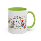 Storybook Cottage Breakfast Mug | Hand Painted Fairy Tale Accent Coffee Mug