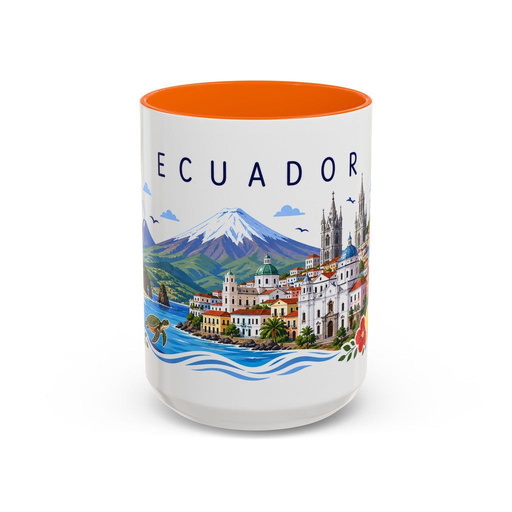 Ecuador Coffee Mug | Travel Souvenir Accent Mug | Place Gift Ceramic Cup 11oz 15oz