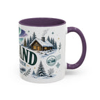 Lapland Coffee Mug | Travel Destination Souvenir Gift | Accent Color Ceramic 11oz 15oz