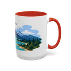 Lake Clark National Park Coffee Mug | Solid Color Block Park Souvenir | 11oz 15oz Accent Mug