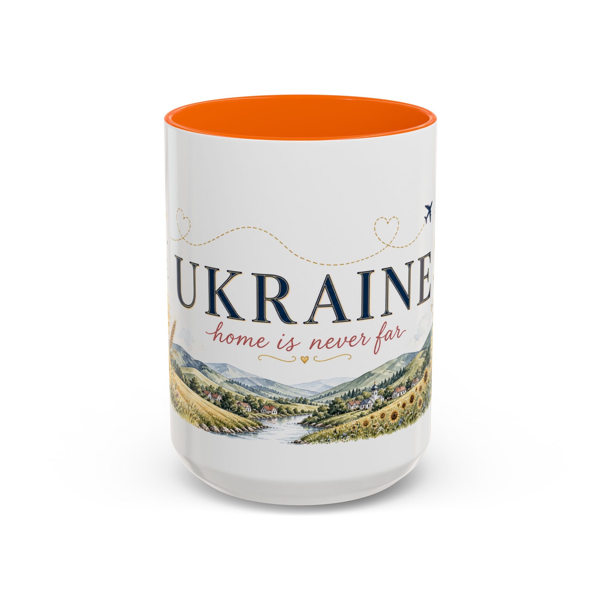 Ukraine Home Country Mug | Moving Away Gift | Long Distance Friendship | 11 oz 15 oz Accent Mug